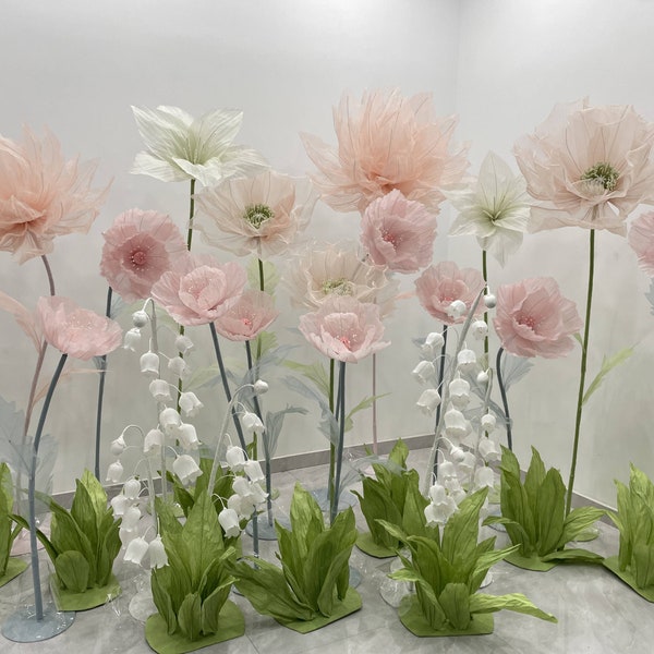 Giant Flower Blooms Gorgeous for Weddings Corporate Backdrop Events 23OGF06