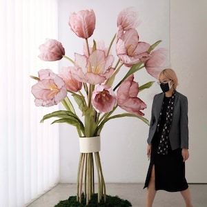 Giant Flowers for Gorgeous Backdrop Wedding Event Decor 23OGF34