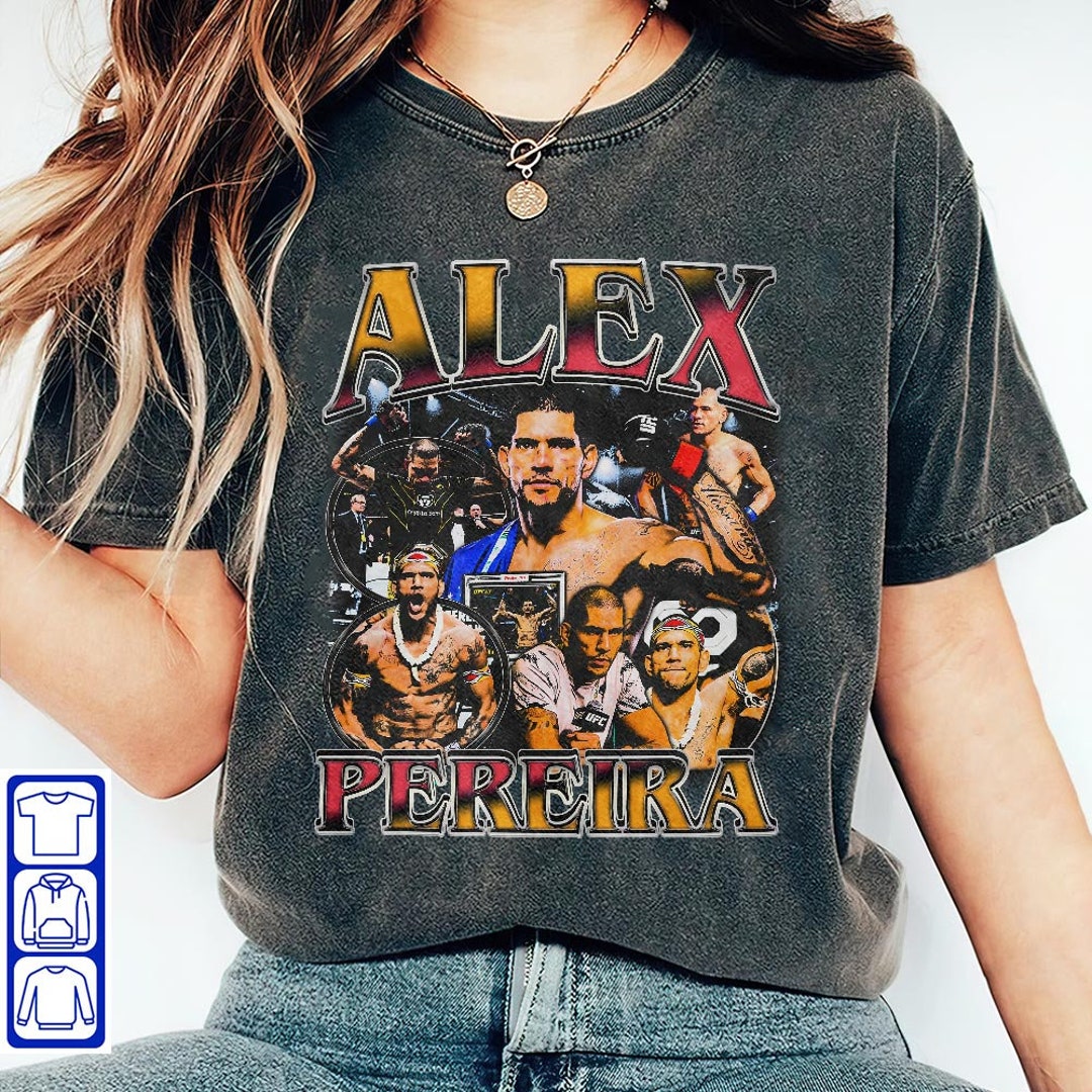 Alex Pereira Vintage 90s Bootleg Style Tshirt Retro Alex Etsy