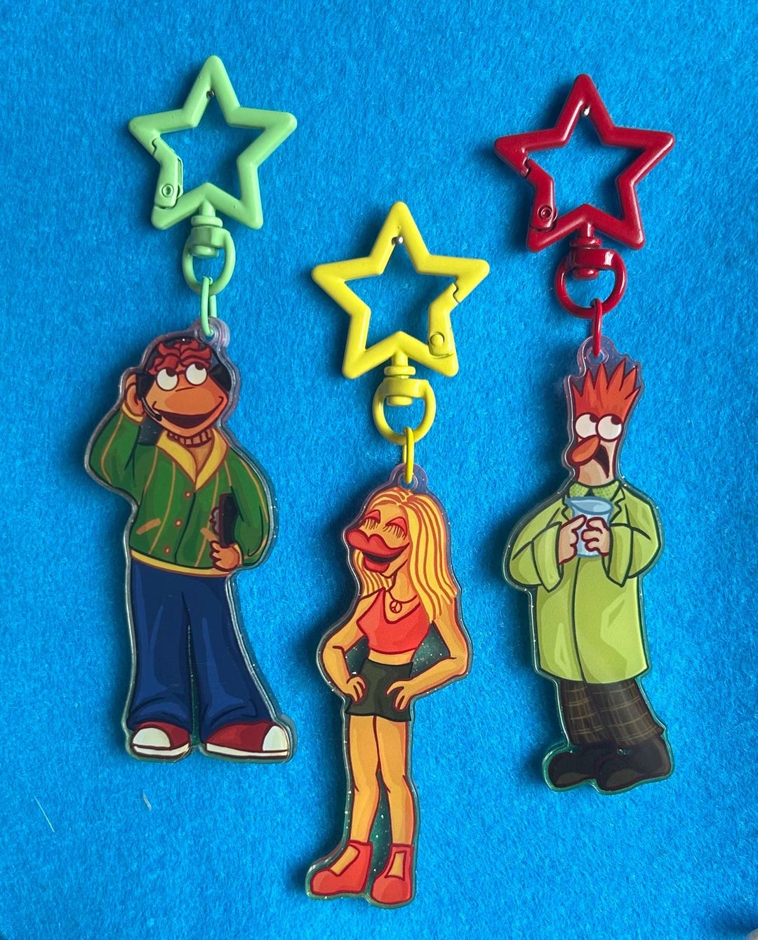 Scooter Janice Beaker Muppets Acrylic Keychain - Etsy