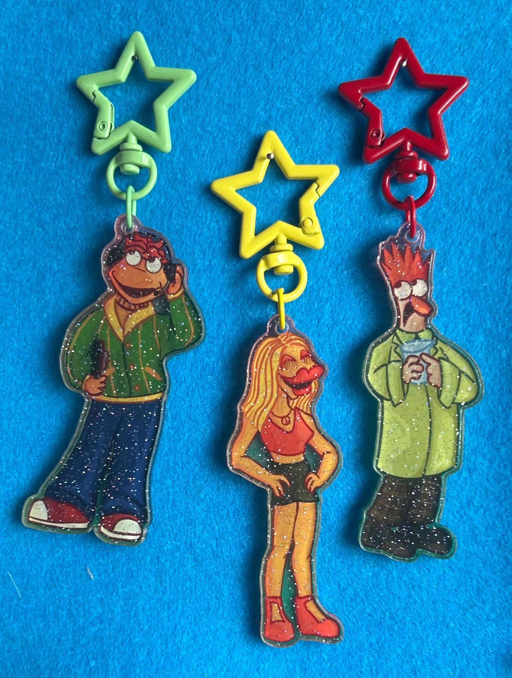 Scooter Janice Beaker Muppets Acrylic Keychain - Etsy