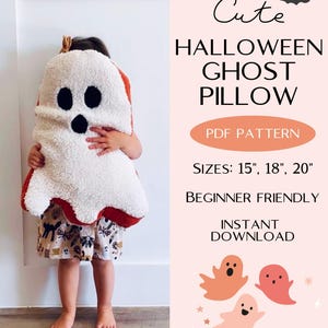 Halloween Ghost Pillow Sewing Pattern: Beginner Friendly (PDF Download)