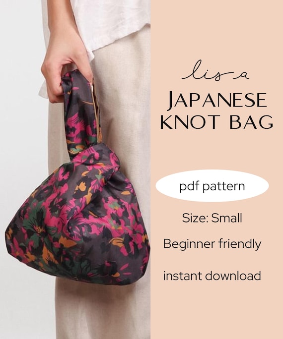 Japanische Trendy Knot Bag Schnittmuster EinheitsgroBe Small Sofortdownload Einfach Digitales PDF Damen Handtasche GenZ Tasche Nahen Geschenk Etsy