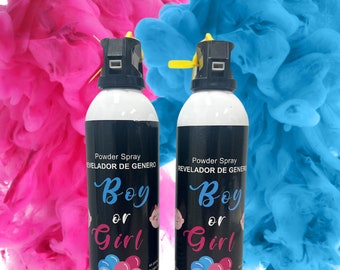 Two Gender Reveal Extinguisher Color Blaster Pink or Blue Party Cannon (2 pack)