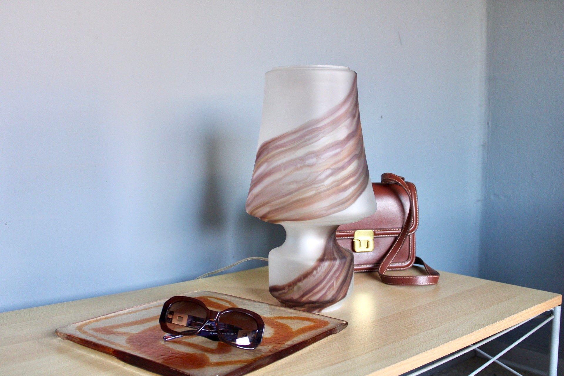 Murano table lamp from the 70s