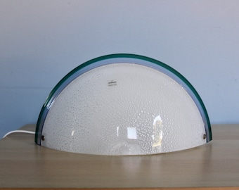 Blown glass wall lamp