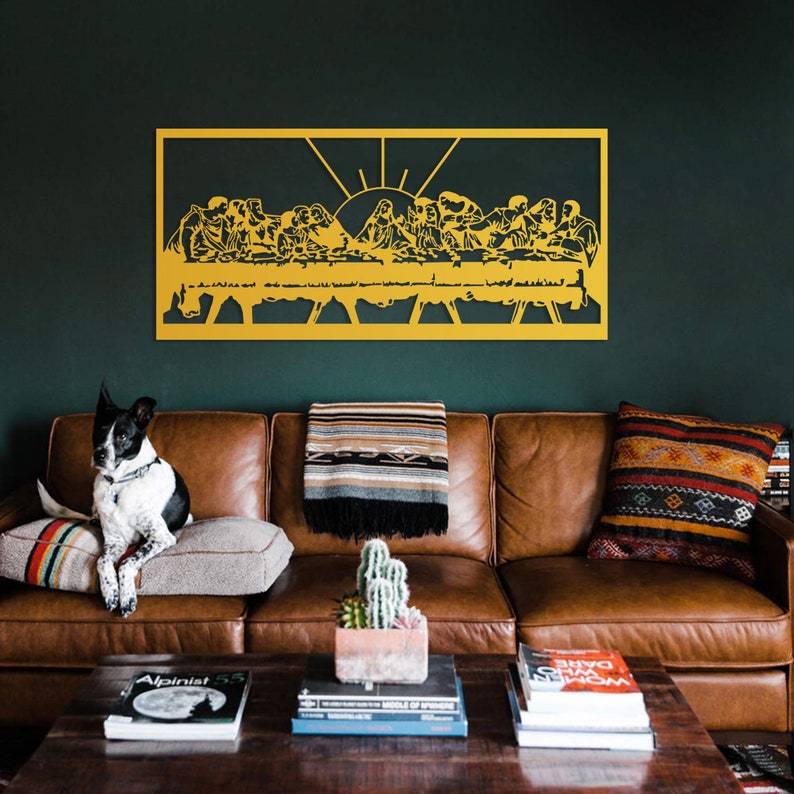 Metal Wall Art, Metal Wall Decor, Jesus Last Supper, Wall Hangings, Geometric Wall Art, Home