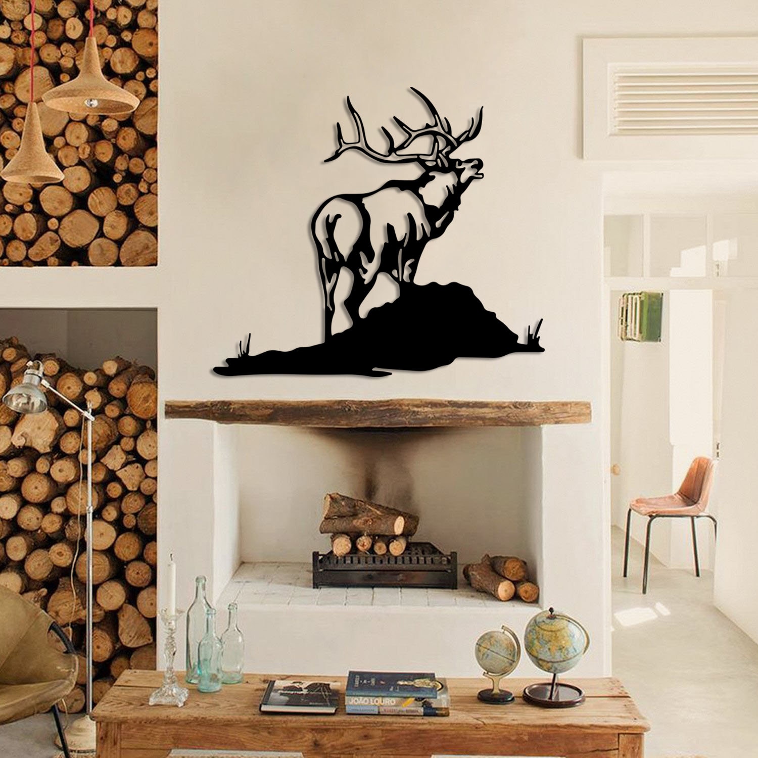 Deer Metal Wall Art, Metal Wall Decor, Deer Silhoutte, Wall Hangings