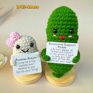 Funny Positive Potato with Positive Card Handmade Mini Potato Cheer Up  Gifts UK