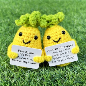 Voyyphixa Mini Funny Positive Cucumber, Cute Crochet Positive Potato with  Encouragement Card Handmade Emotional Support Pickle for Birthday Gifts  Room Decoration (1PC Pickle) - Yahoo Shopping