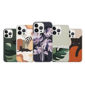 Meow Phone Case Feline Cover for iPhone 14 13 12 Pro 11 XR 8 7, Samsung S23 S22 A73 A53 A13 A14 S21 Fe S20, Pixel 7 6A