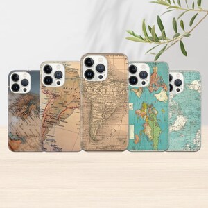 Topography Phone Case Globe Cover for iPhone 14 13 12 Pro 11 XR 8 7, Samsung S23 S22 A73 A53 A13 A14 S21 Fe S20, Pixel 7 6A