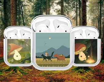 Whimsical Animal Headphone Case, Protective Cover for AirPods, Galaxy Buds, Beats
