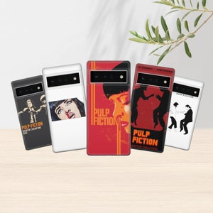 Pulp Phone Case Fiction Cover for Pixel 7A 6A Pro Oneplus Nord, Oppo X6 Vivo V27 Honor Magic Xiaomi Poco Realme C55