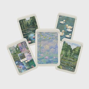 Cartera Magsafe de Claude Monet, cartera magnética con la pintura de Monet, compatible con iPhone 15, iPhone 14 y iPhone 13 SE Pro Max Plus