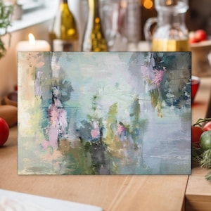 Personalized Cutting Board, Impressionist Glass Cutting Board, Fine Art Chopping Board, Glass Dicing Board,  Housewarming Gifts