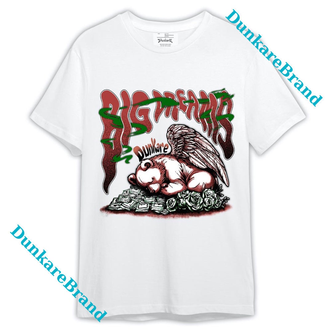 Dunkare Dune Red 13s Shirt, Bear Big Dream Tshirt Outfit