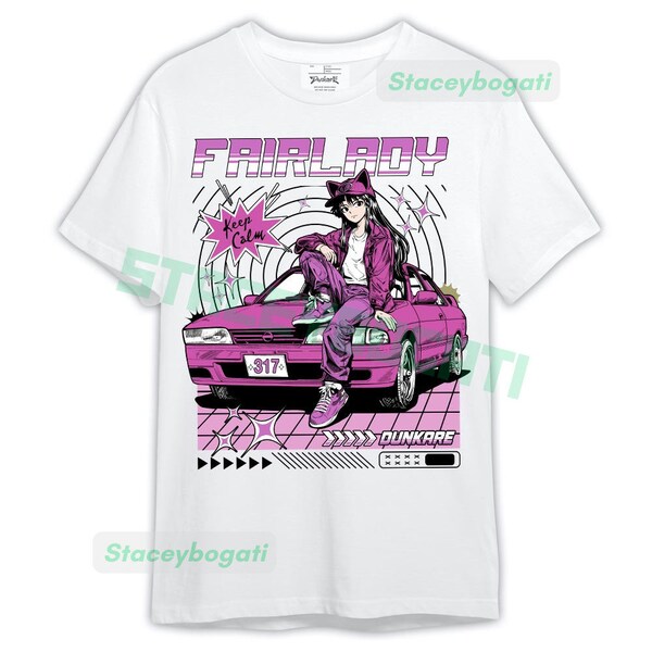 Dunkare Shirt Keep Calm Fairlady, 4 Hyper Violet T-Shirt, To Match Sneaker Hyper Violet 4s Graphic Tee 2404 LTRP