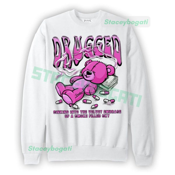 Dunkare Sweatshirt Drugged, 4 Hyper Violet Sweatshirt, To Match Sneaker 4 Hyper Violet, Sweatshirt 1104 NCMD