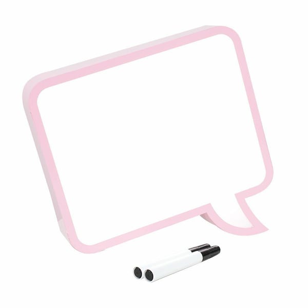 LED Battery Operated Pink Speech Bubble Design Light Up Message Board