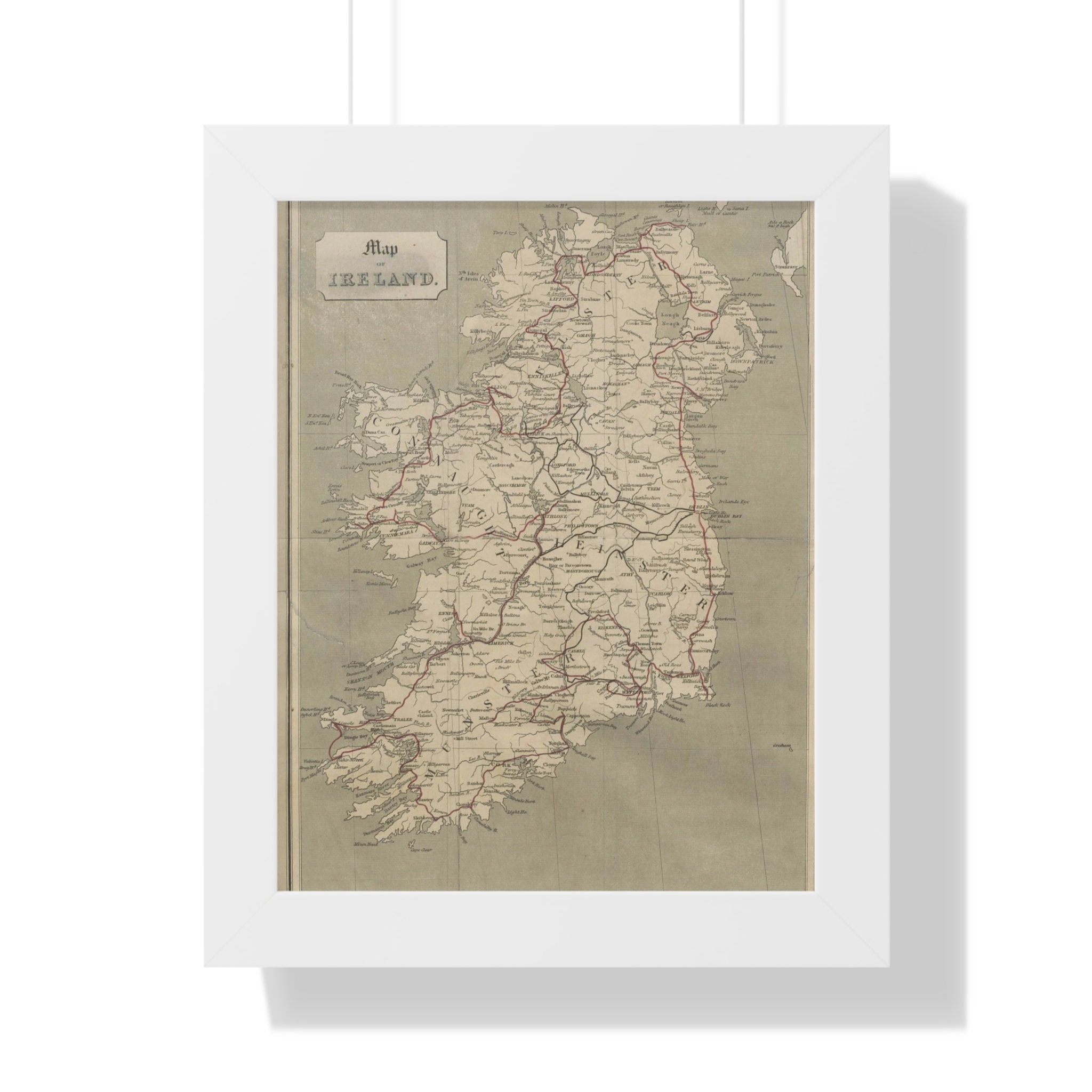 Ireland in 1834 Map of Ireland Etsy