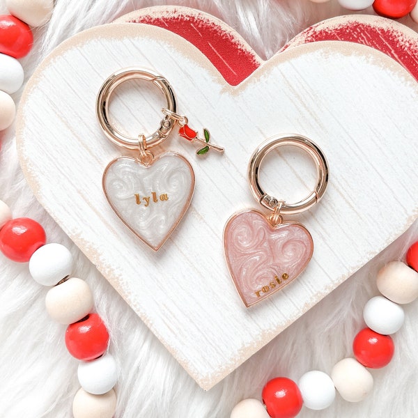 Valentines Heart Dog Tag | Pet ID Tag