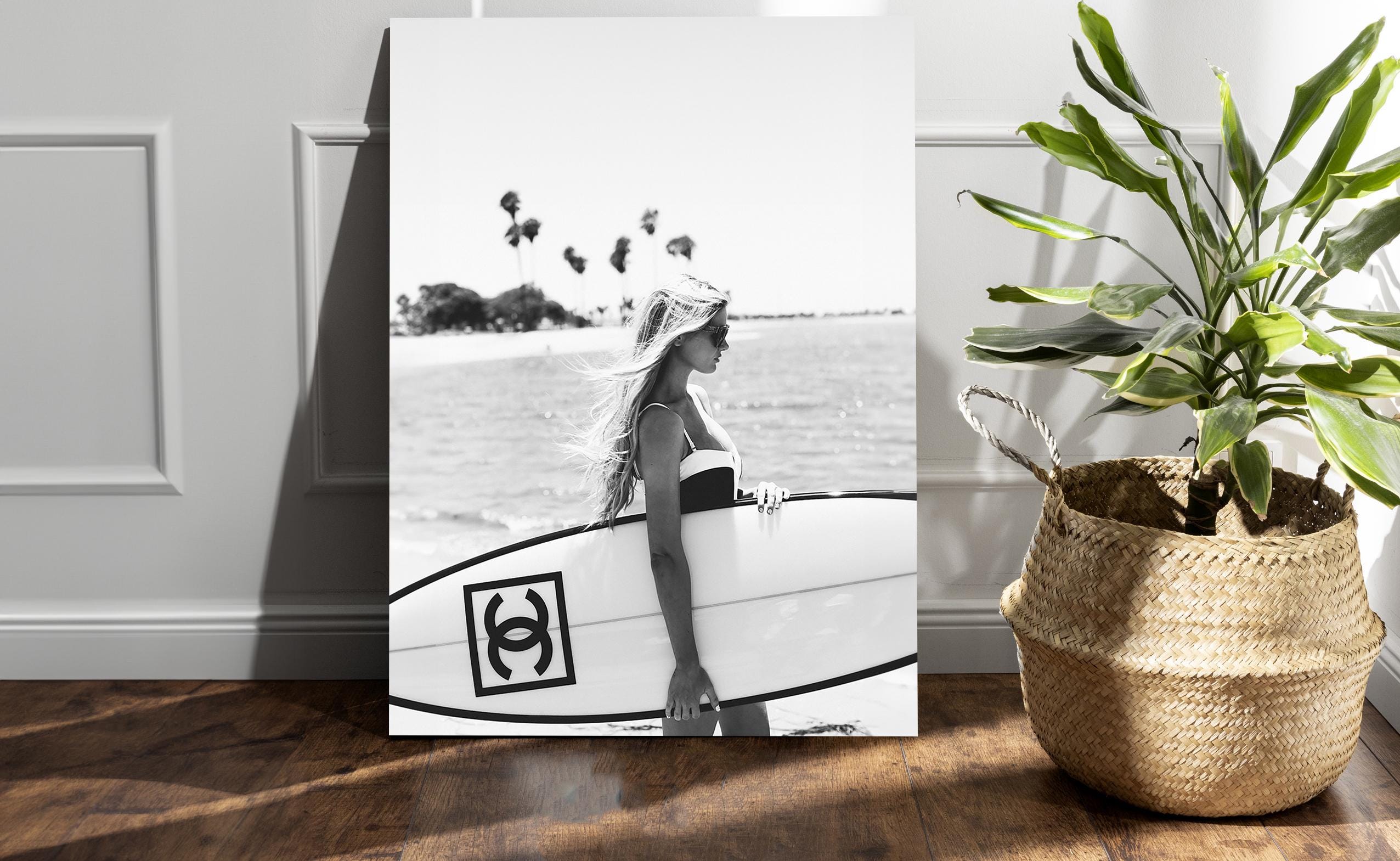 Chanel Surf Poster - Etsy