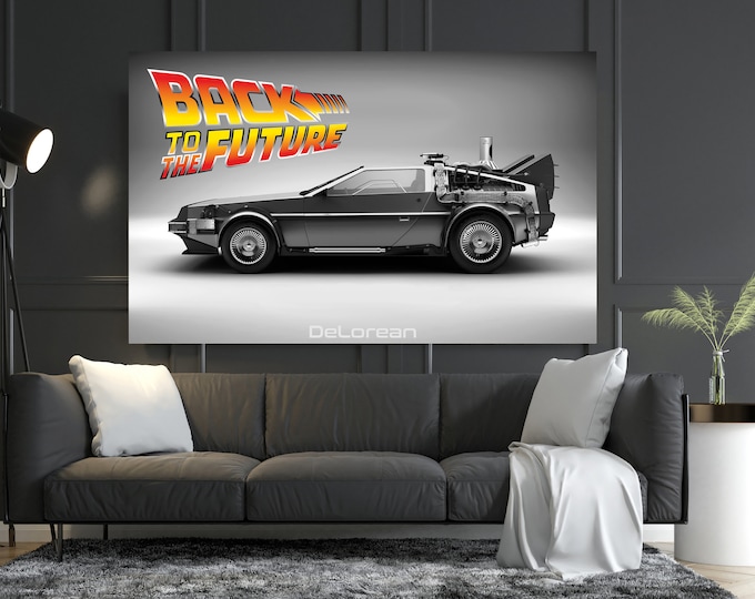 Back to future posters, Back to future art, Back to future canvas, Movie Poster, Movie Art, science fiction film, Canvas Wall Art