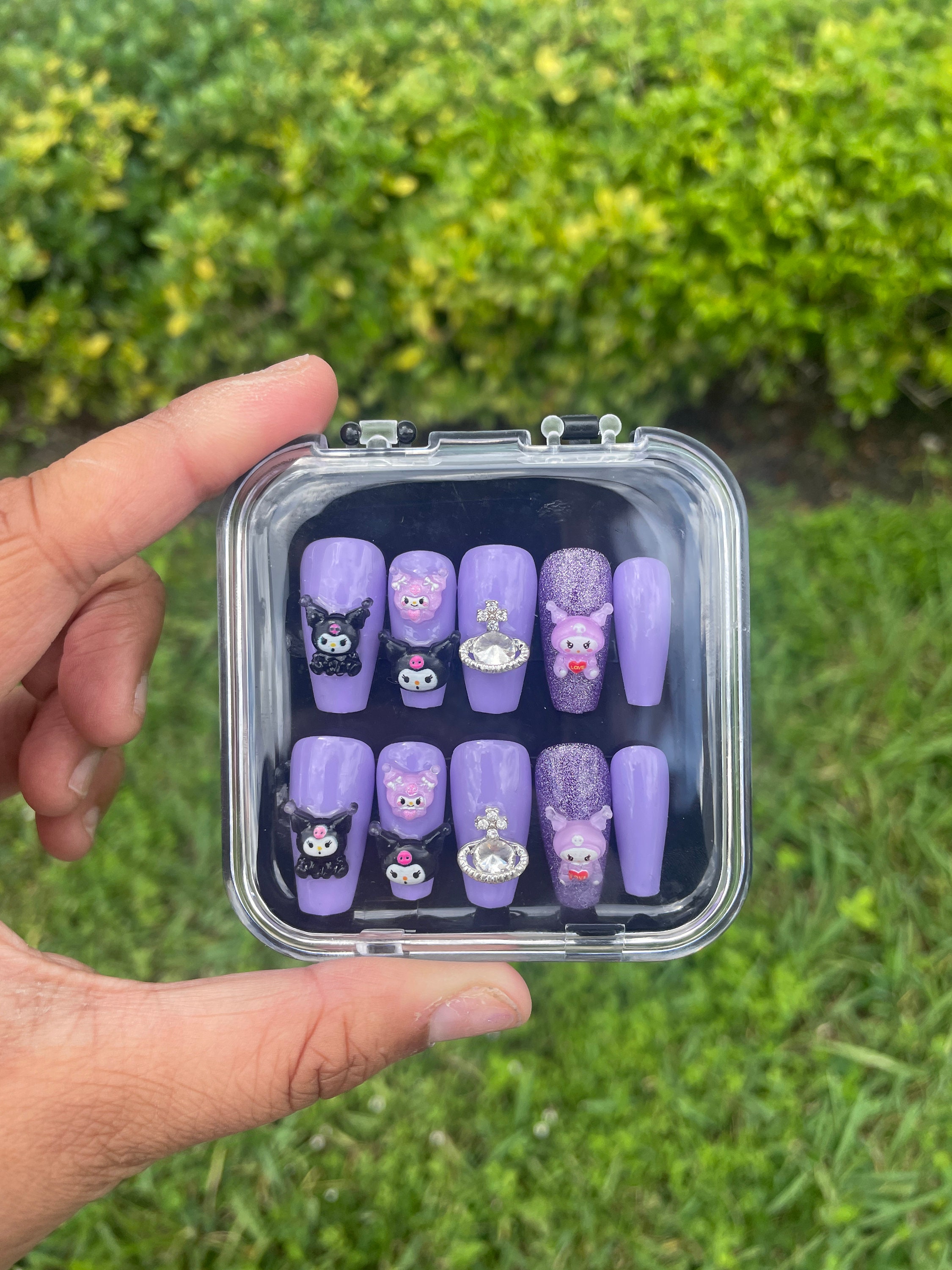 Hello Kitty Nail Charms for Acrylic Nail Tips Decor Kawaii Nail Jewelry  Gems Hairp Phone Case Decor Hellokitty Charms