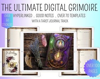 Grimoire journal digital,blank grimore pages paper, witch journal,digital  grimoire junk journal, grimoire digital, tarot journal reading