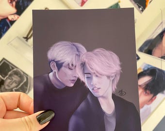 Minsung - Stray Kids Art Print/PC, Purple, Lee Know, Han, K-pop Prints.