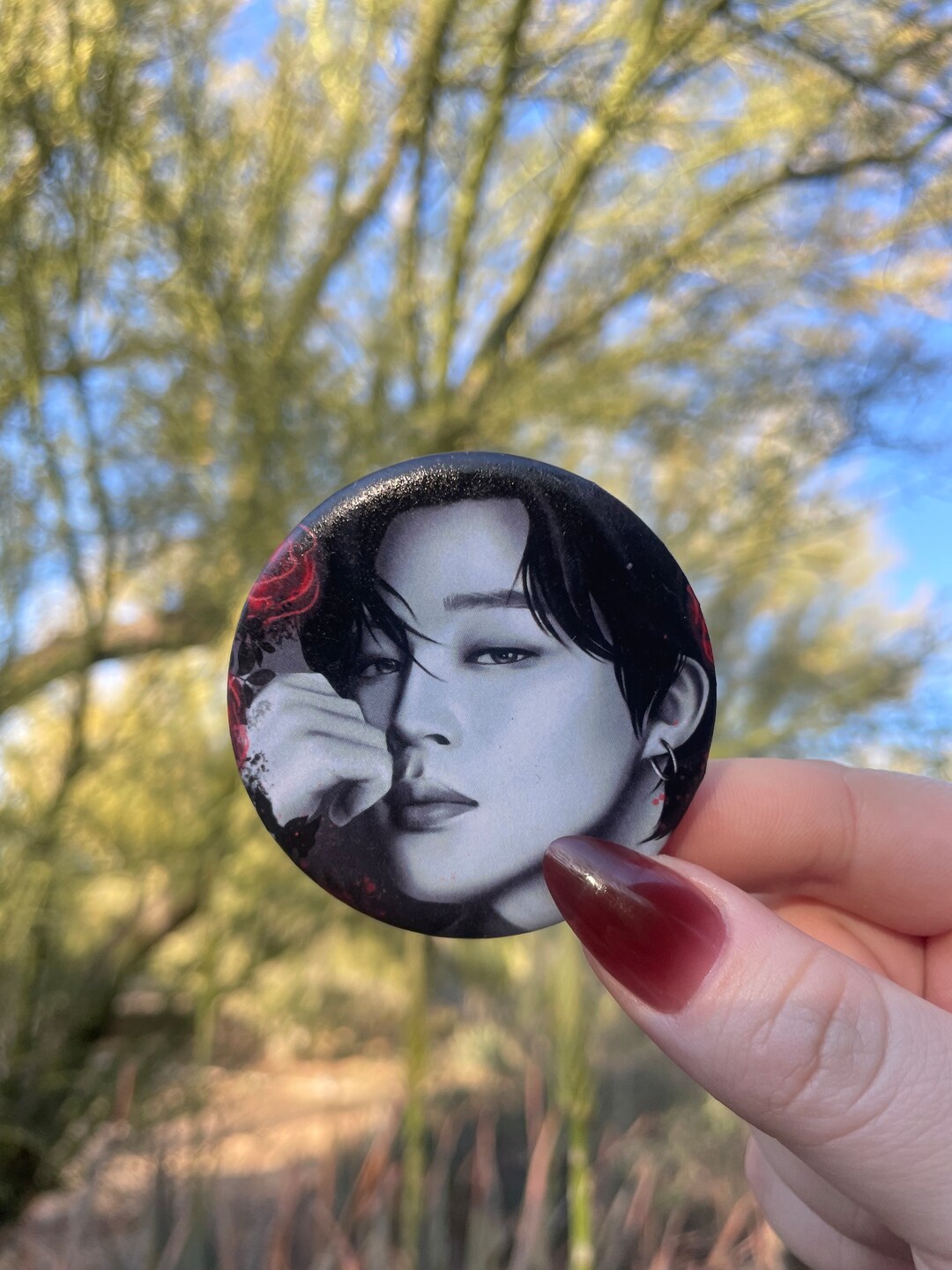 BTS Buttons Red Rose Series, 2.25” K-pop Art Buttons. - Etsy