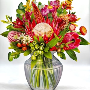 Blooming Australia 3D Pop-Up Australian Native Flower Bouquet Happy Birthday Origami Pop Cards Shop Online https://origamipopcards.com/