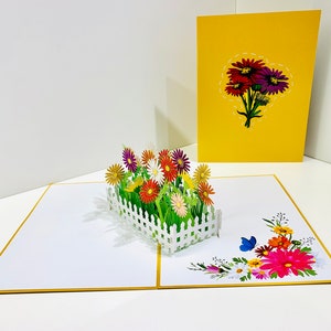 3D Blumen Pop Up Karten in Sydney Australien - Handgemacht mit Liebe