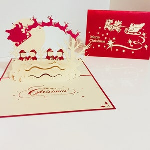 Metallic Christmas Snowmen 3D Pop Up Greeting Cards - Created by Origami Pop Cards - Handmade with Love - OrigamiPopCards.com