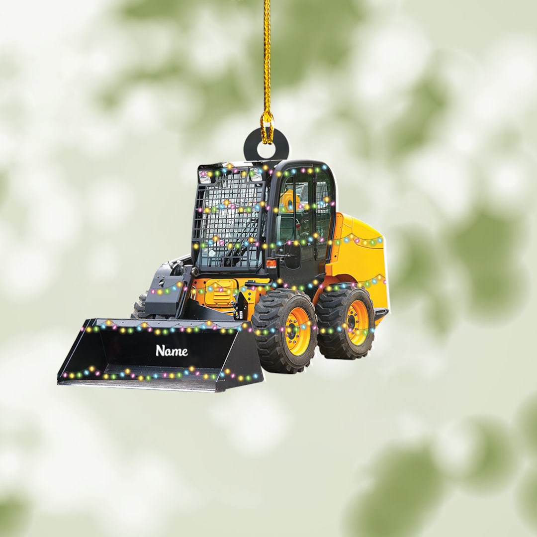 Personalized Skid Steer Loader Christmas Ornament Love Skid Etsy