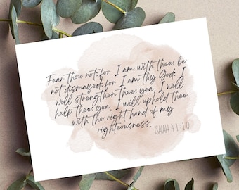 Watercolor Prayer and Scripture cards - Set of 12 Printable Cards - Instant Download