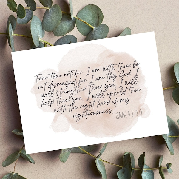 Watercolor Prayer and Scripture cards - Set of 12 Printable Cards - Instant Download