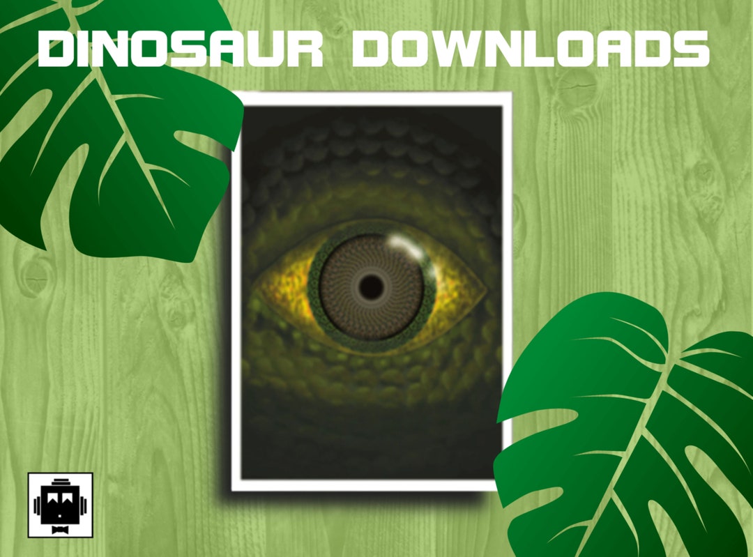 Dinosaur Eye Wall Art Digital Downloads Print - Etsy
