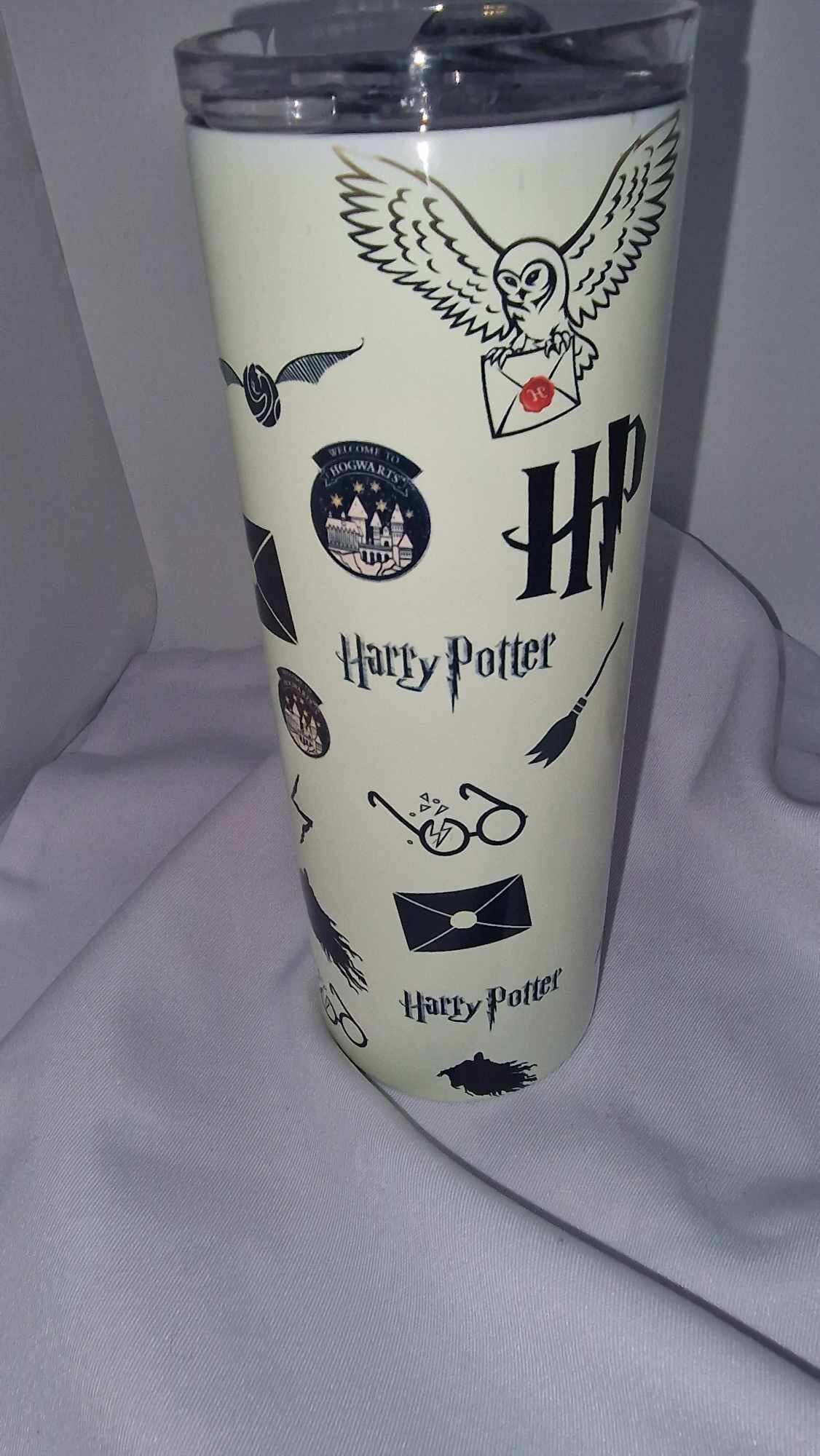 Harry Potter Hogwarts Bamboo Tumbler Cup With Lid And Straw | Holds 20  Ounces