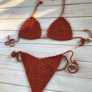 Ensemble bikini transparent au crochet image 3