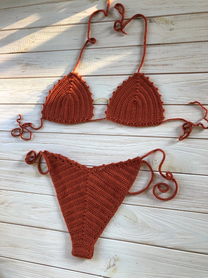 Ensemble bikini transparent au crochet image 3