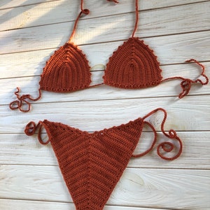 Ensemble bikini transparent au crochet image 2