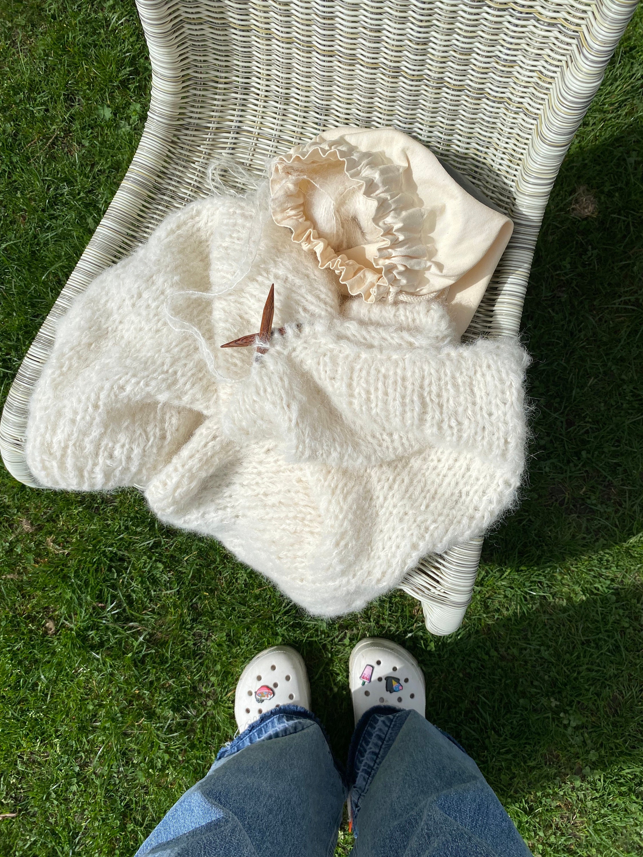 ニット・セーター HUECLOSET Mohair Chain Knit 25KERO14 HUECLOSET Mohair Chain Knit 25KERO14