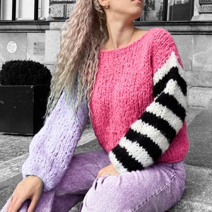 Suéter EUPHORIA de punto de lana de alpaca y mohair para mujer, prendas de punto para exteriores, suéteres de invierno para mujer
