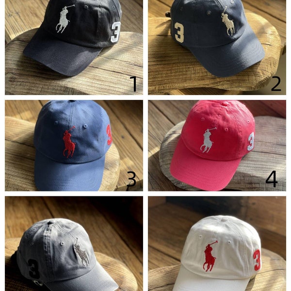 Chic embroidered hat, Ralph Lauren baseball cap,Vintage unisex baseball cap,gift