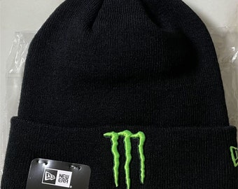 Chapeau tricoté de monstre de griffe de fantôme de hip hop, bonnet de course de moto de monstre rétro Yamaha, chapeau tricoté unisexe de laine de chapeau froid, cadeau pour des fans de course