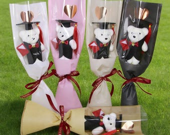 Bulk Sales Graduation Little Bear Doll Bouquet, Middle School, College Graduation Gifts, Class of 2026