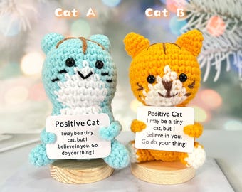 Cute Crochet Animal Series,Positive Gift,Handmade Crochet Animals Emotional Support,Gift For Children,Interesting Gift,First Day Of School
