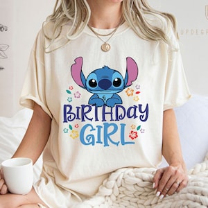 Stitch Birthday Girl Shirt, Disney Lilo Stitch Shirt, Birthday Boy Shirt, Family Shirt, Toddler Gift Shirt, Kid Tee Shirt,Unisex Adult Shirt